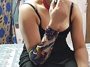 Hindi Audio me Indian Beuty poller wali muskan bhabhi ki make up ke baad chudai