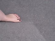 Barefoot walk