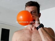 Balloon Fetish - Andrew Blowing Balloons Video 1