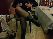 Crossdressing in stockings