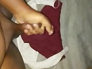 Cumtribute in sister bra panty