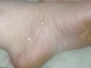 Cumming on my feet...