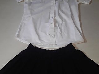 Jizz on Thai Student girl Uniform.20200314