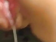 She Pushing The Cum Out Her Pussy