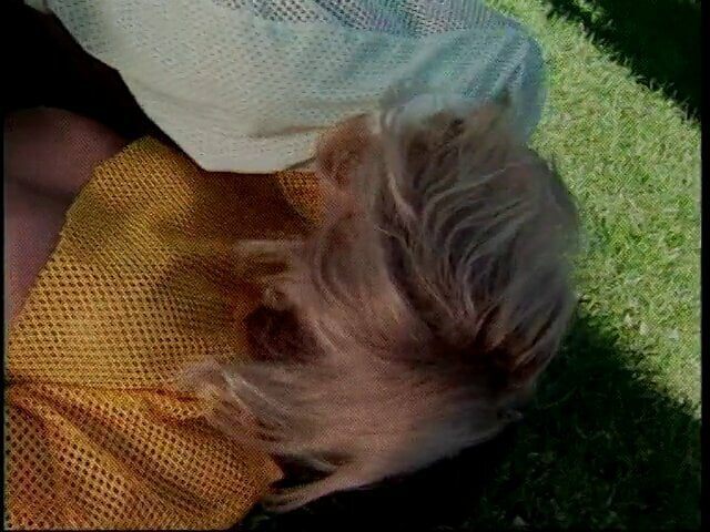 Asian slut and her lesbian friend fuck with a dildo out on the grass
