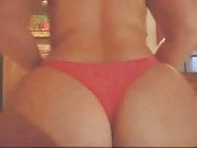 Sarah Big Red Panties on Webcam