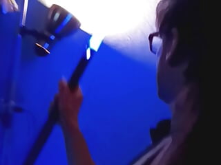 Playing with my double light saber
