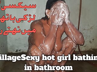 Pakistani Girl Bathing In Bathroom...