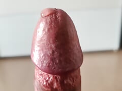 Slowmotion jerk off with cum fountain