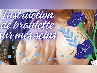 Titjob instruction from a sexy French girl