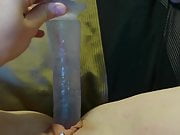 Young Girl fuck her Huge Dildo