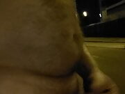 Night walk, swelling the balls until ejaculating 10