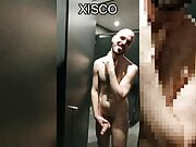 Xisco between gym's showers