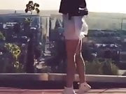 Alexandra Stan (Romanian Singer) showed when jumping ass