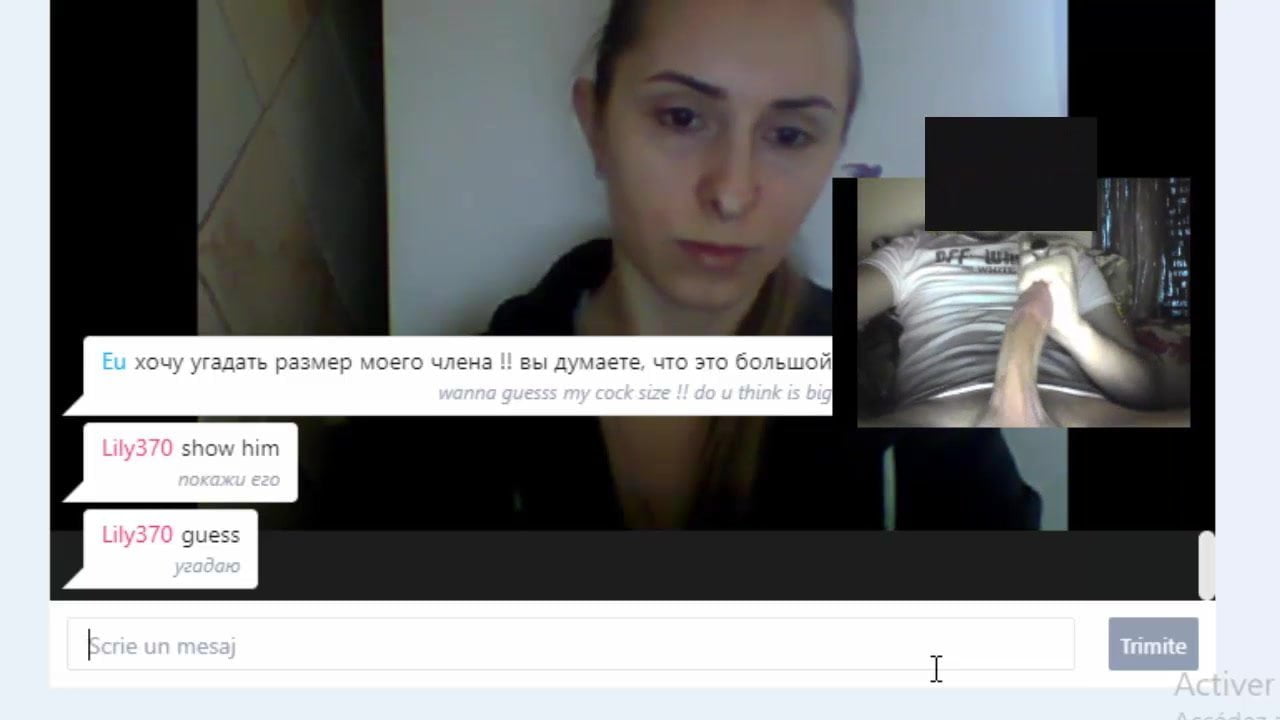 .guess my dick size on omegle.