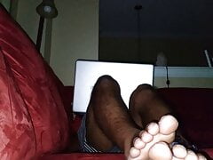 Relaxing and putting my cute feet up