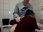 Brunette gives cock deep sucking and fucks in different positions