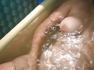 Moaning Bathroom Water video: masturbation with a hose, moaning in the bathroom