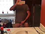 Str8 daddy cum in the bathroom