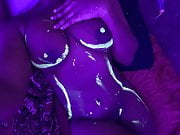 Sexy Ebony Stone in UV lights 