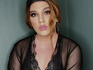 Sissy Crossdresser playing alone