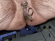 Chained Butt Plug & piercings