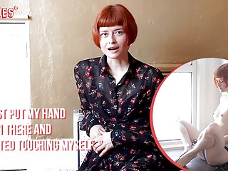 Sexy Redhead, Present, Pussy Rubbing, Panty Fetish