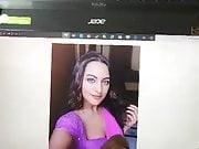 My first cock tribute on sonakshi sinha 