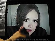 Cum Tribute Ellen Page 01