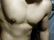 indian stud flexing with hard-on (45'')
