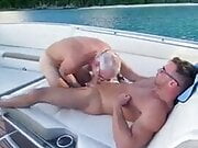 Hot daddy threesome in caribbean 