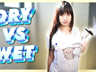 Wet Tshirt for Youtube. Wet vs Dry with Elixir Elf