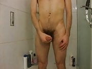 Taking a shower and getting horny