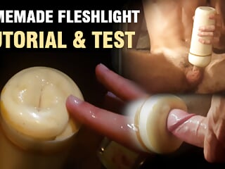 Tutorial and Test: Homemade Fleshlight - Pocket Pussy