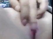 Muslim girl get's finger fucked in car and cum 