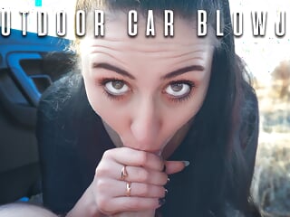 Outdoor Blowjob and Swallow on Sunset