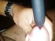 Urethra vibrator for a double cum extraction